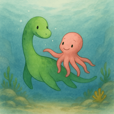 Blæks og Nessi – venner på bølgen blå