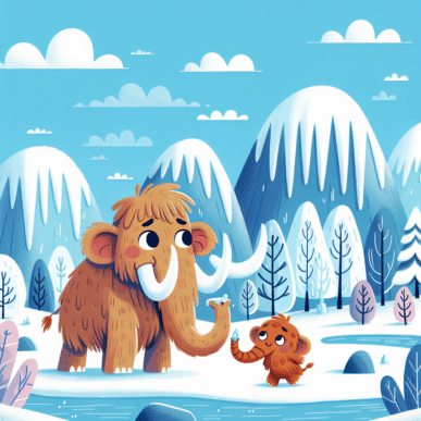 Godnathistorien Den lille mammut og isens hemmelighed