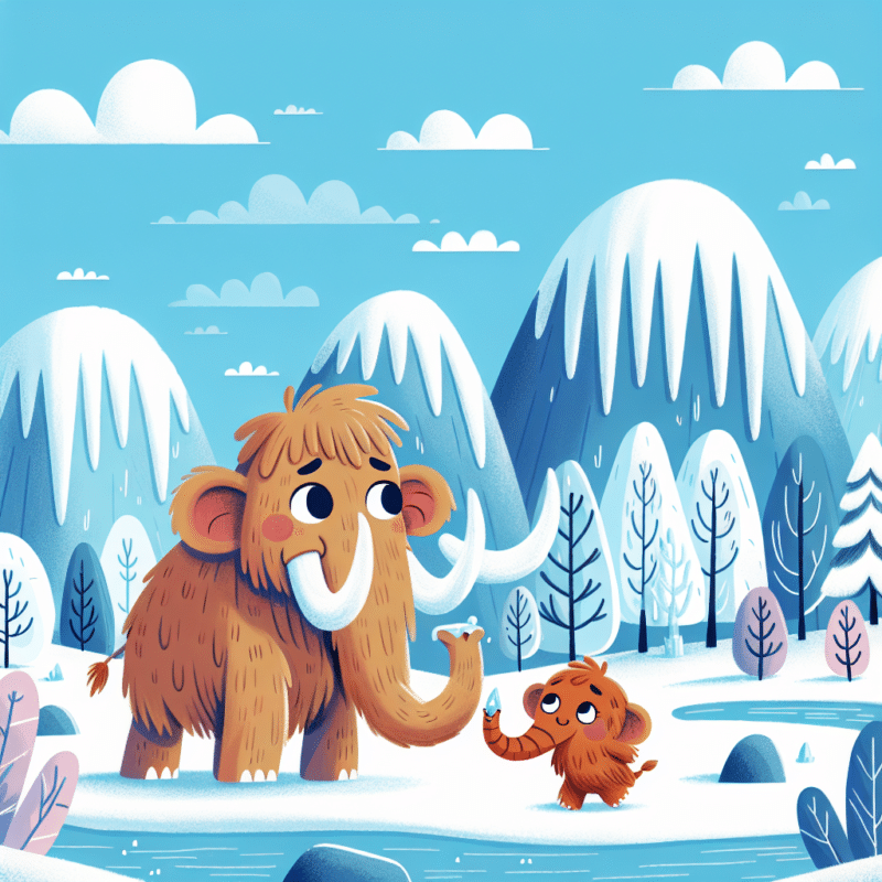 Godnathistorien Den lille mammut og isens hemmelighed