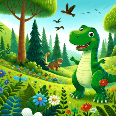 Godnathistorien Den lille T-rex