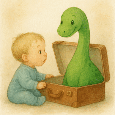 Nessi og drengen, han hørte til hos