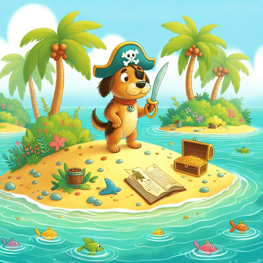 Godnathistorien Pirathunden og jagten på den skjulte skat