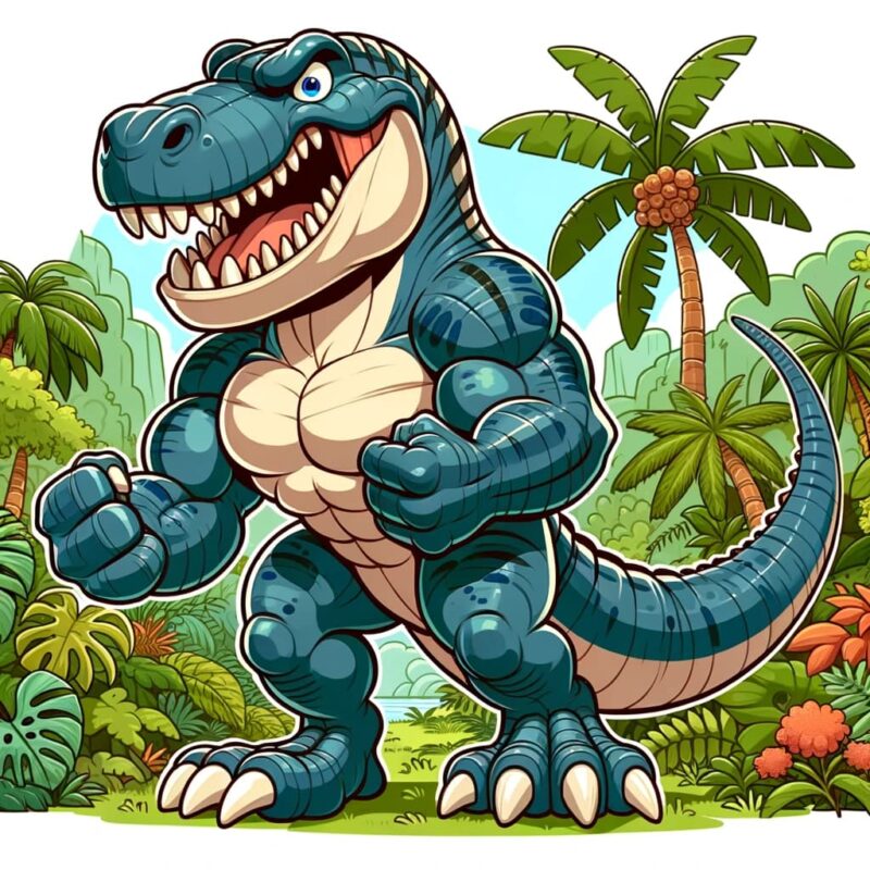 Den store og farlige Tyrannosaurus Rex Rexy